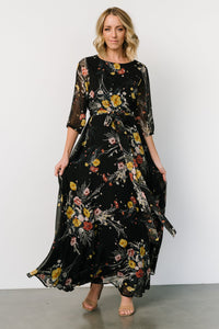 Rebecca Maxi Dress | Botanical Floral | Baltic Born