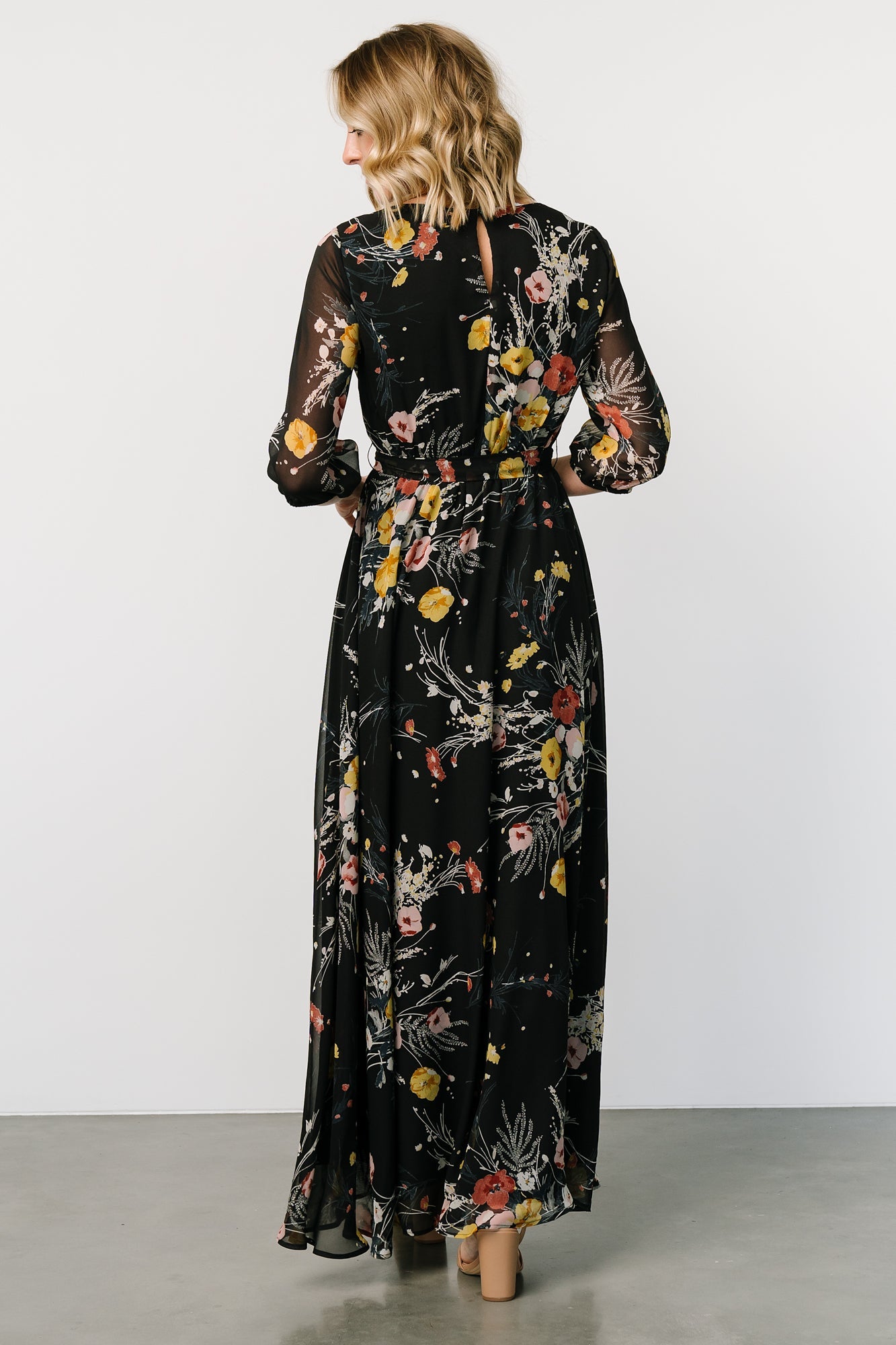 Rebecca Maxi Dress | Botanical Floral - Baltic Born