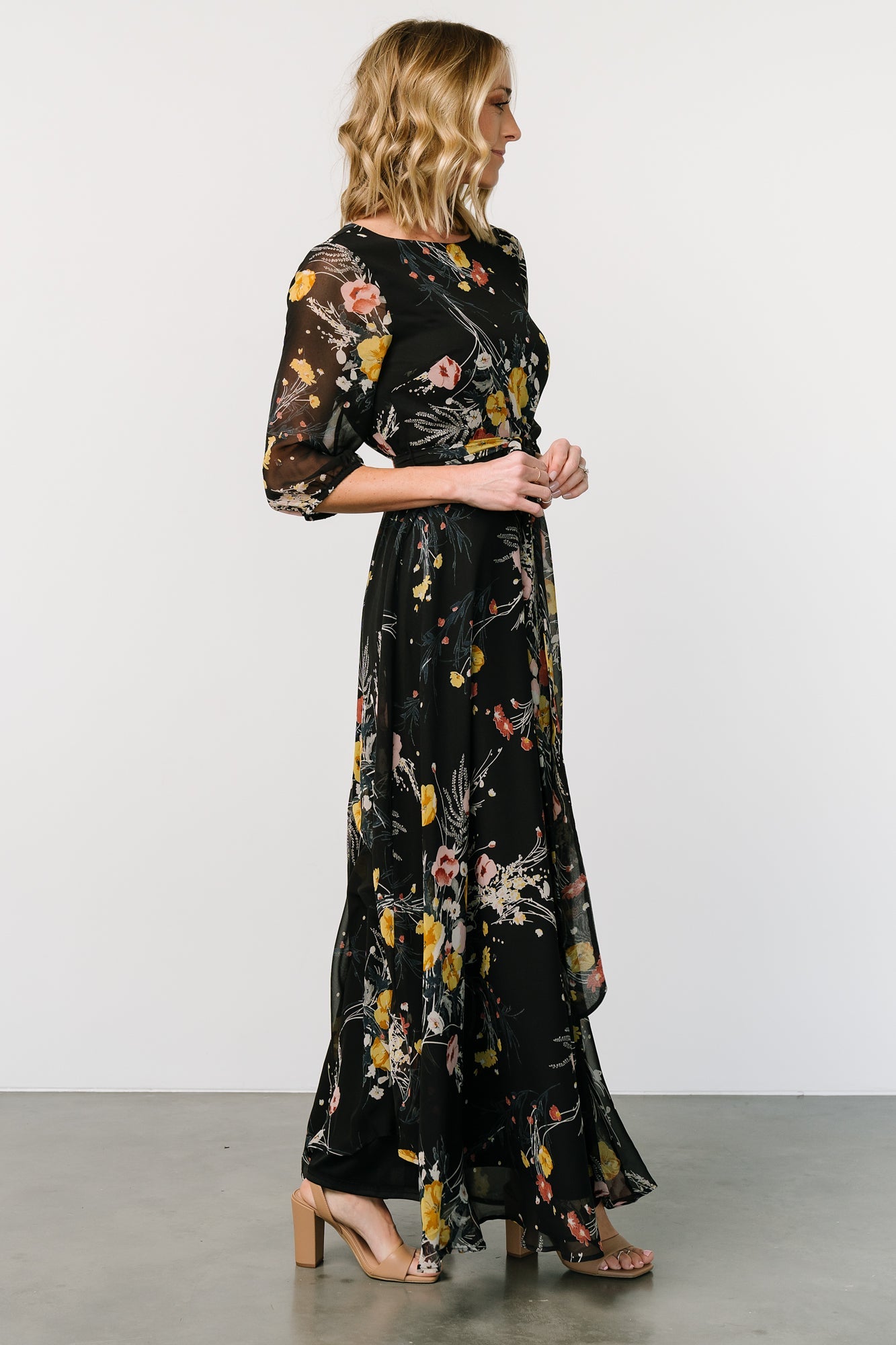 Rebecca Maxi Dress | Botanical Floral - Baltic Born