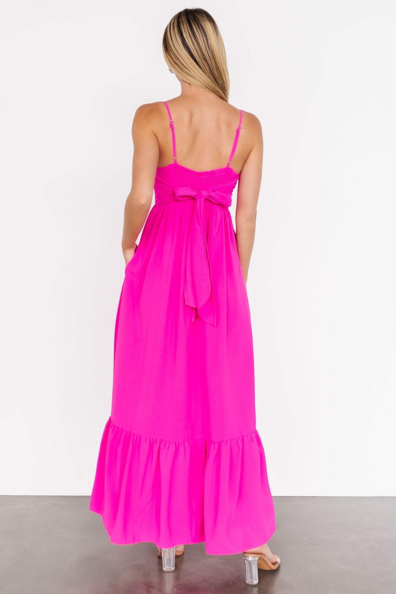 Regan Tank Maxi Dress | Fuchsia - Baltic Born