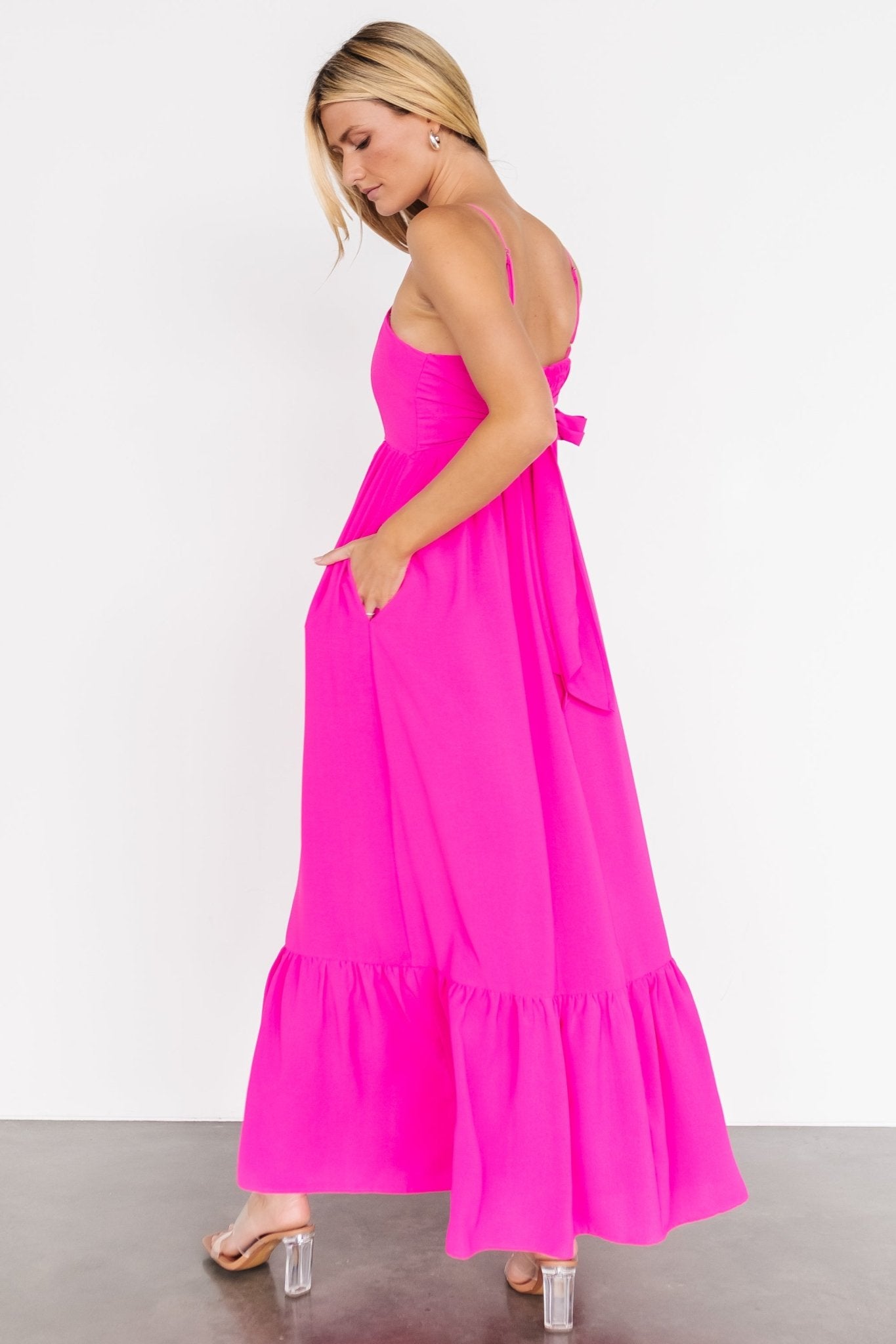 Regan Tank Maxi Dress | Fuchsia - Baltic Born