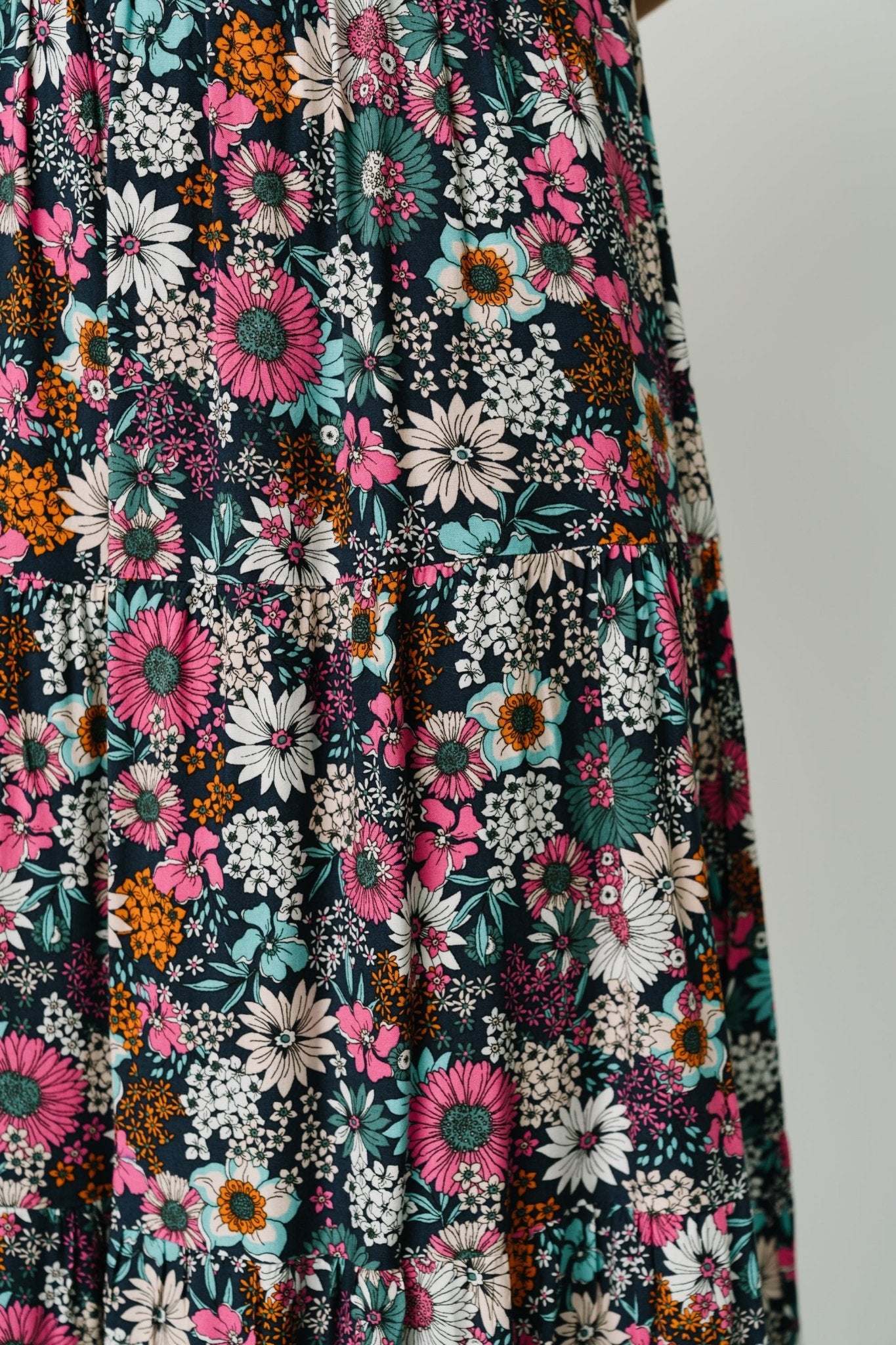 Reilly Maxi Skirt | Navy Flower Print - Baltic Born