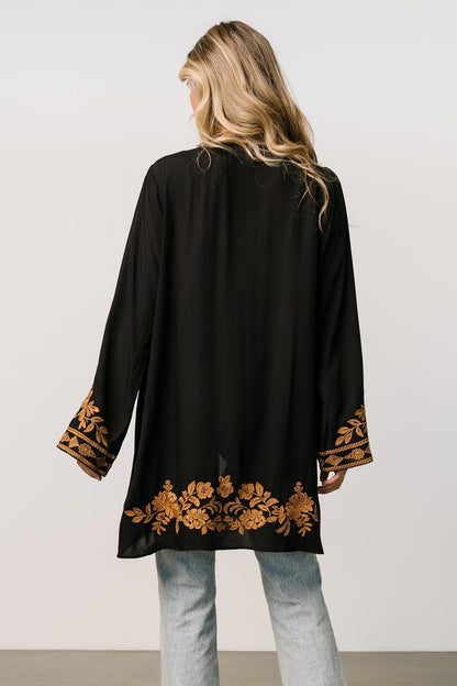 Rigby Kimono | Black + Camel - Baltic Born