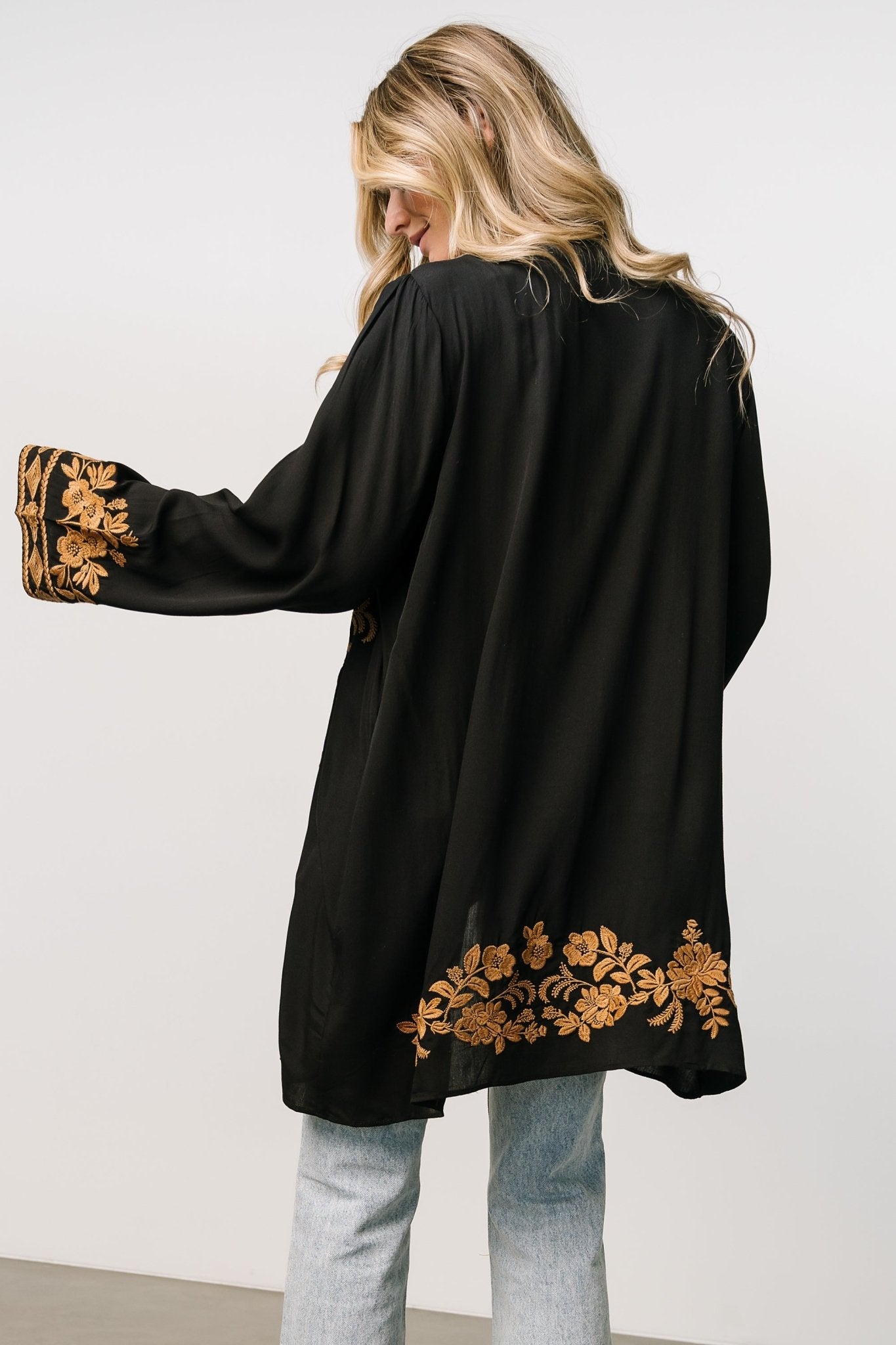 Rigby Kimono | Black + Camel - Baltic Born