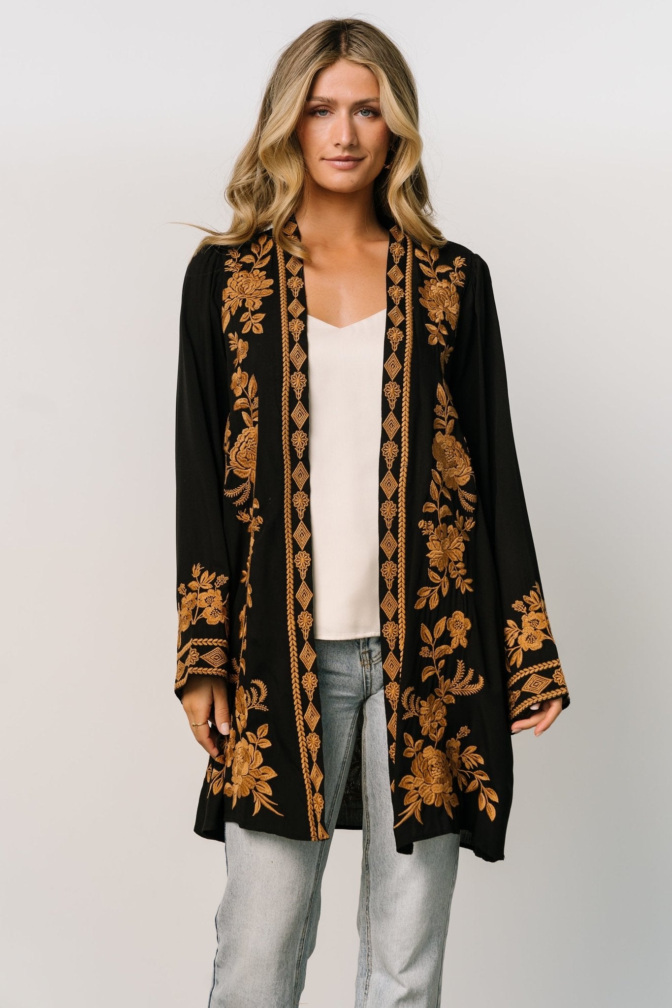 Rigby Kimono | Black + Camel - Baltic Born