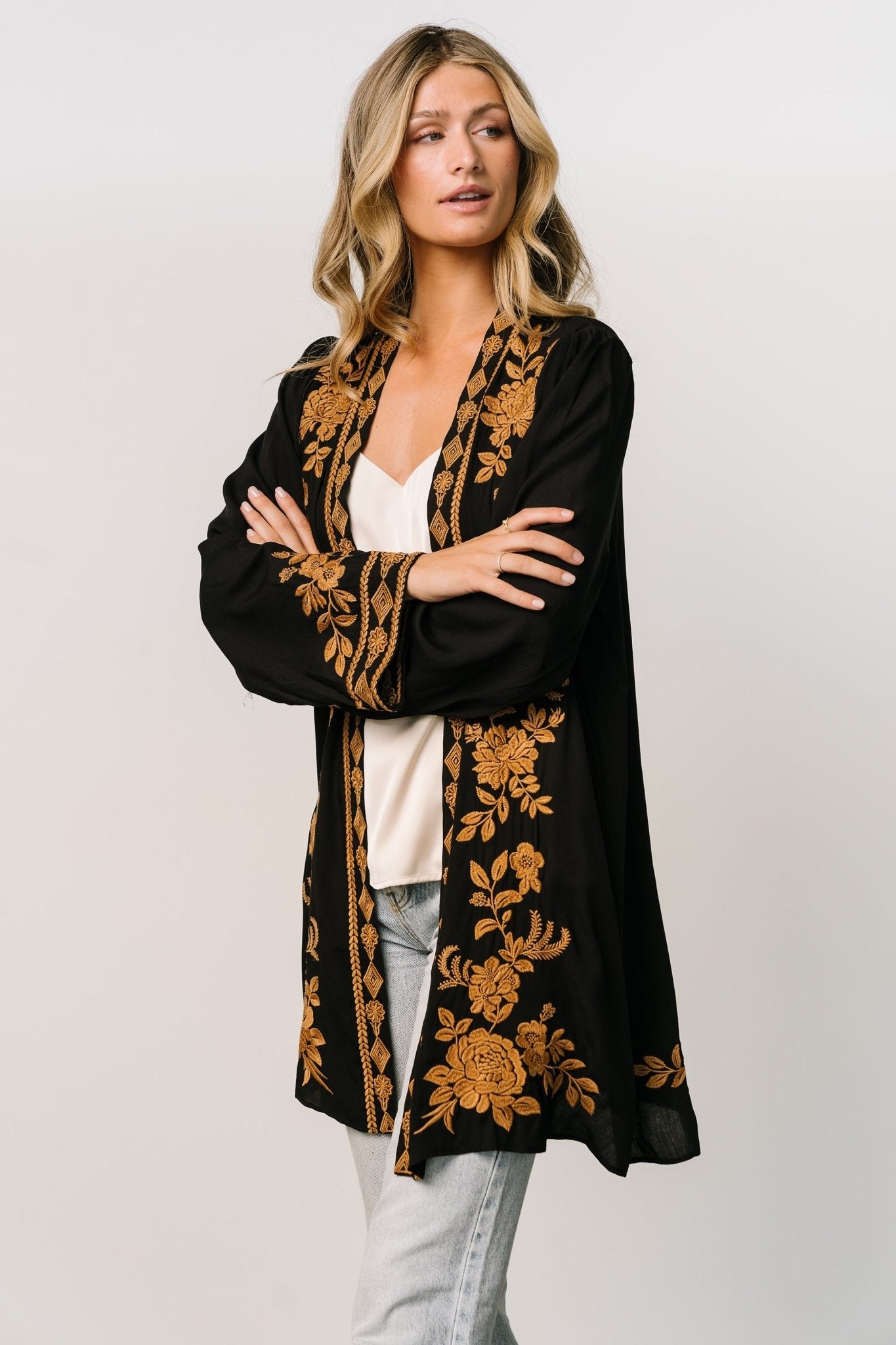 Rigby Kimono | Black + Camel - Baltic Born