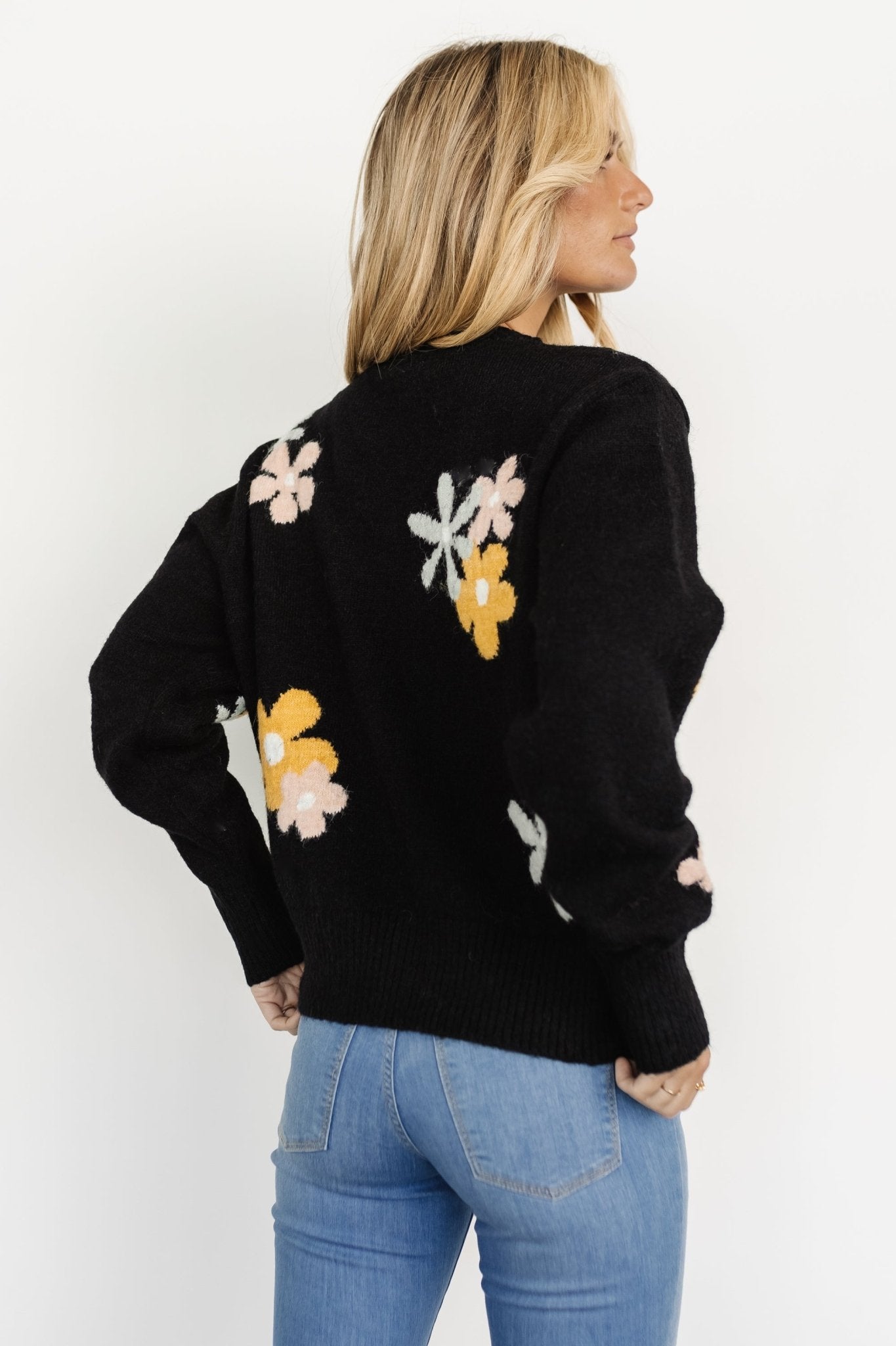 Roxy Sweater | Black Flower - Baltic Born