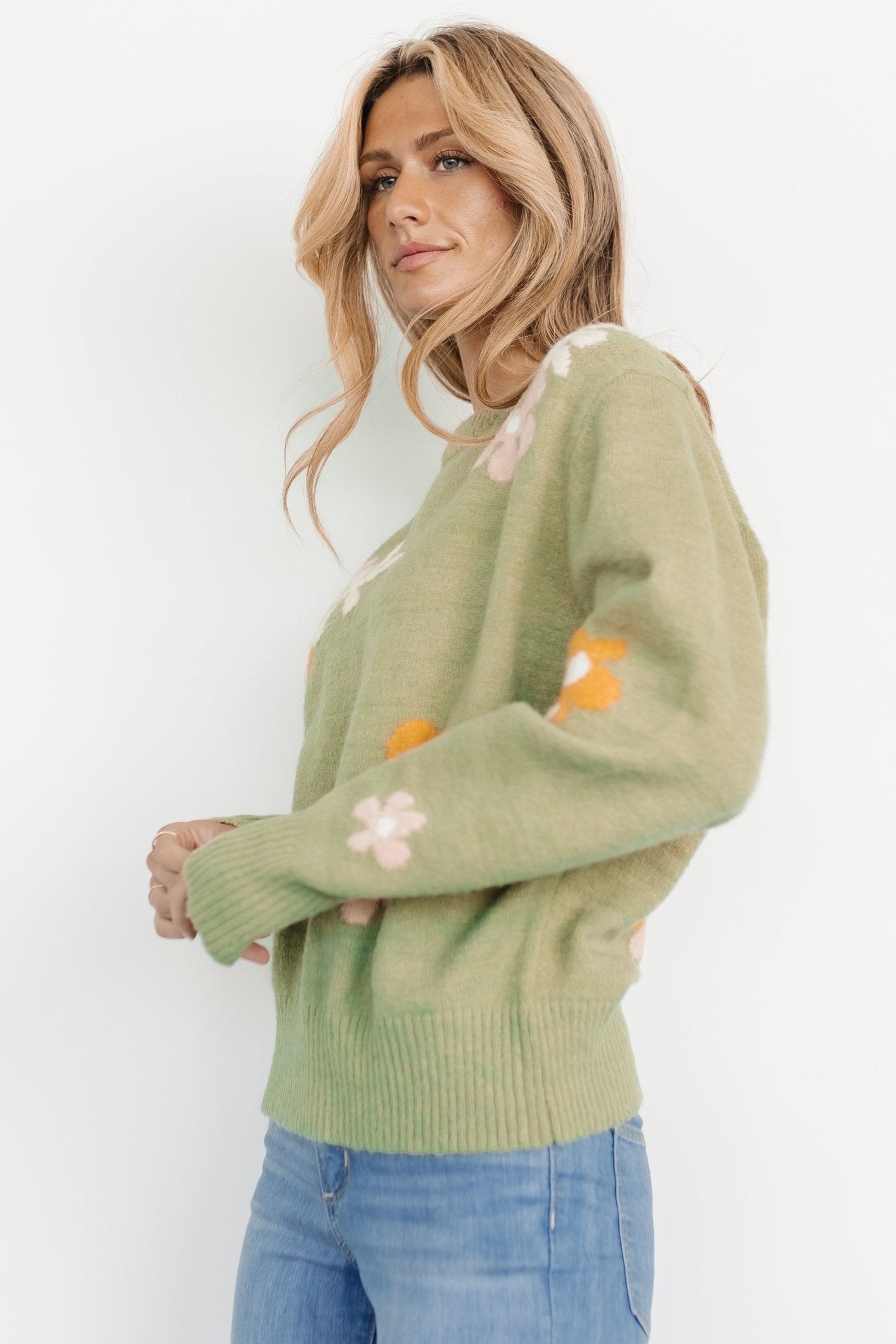 Roxy Sweater | Sage Flower - Baltic Born