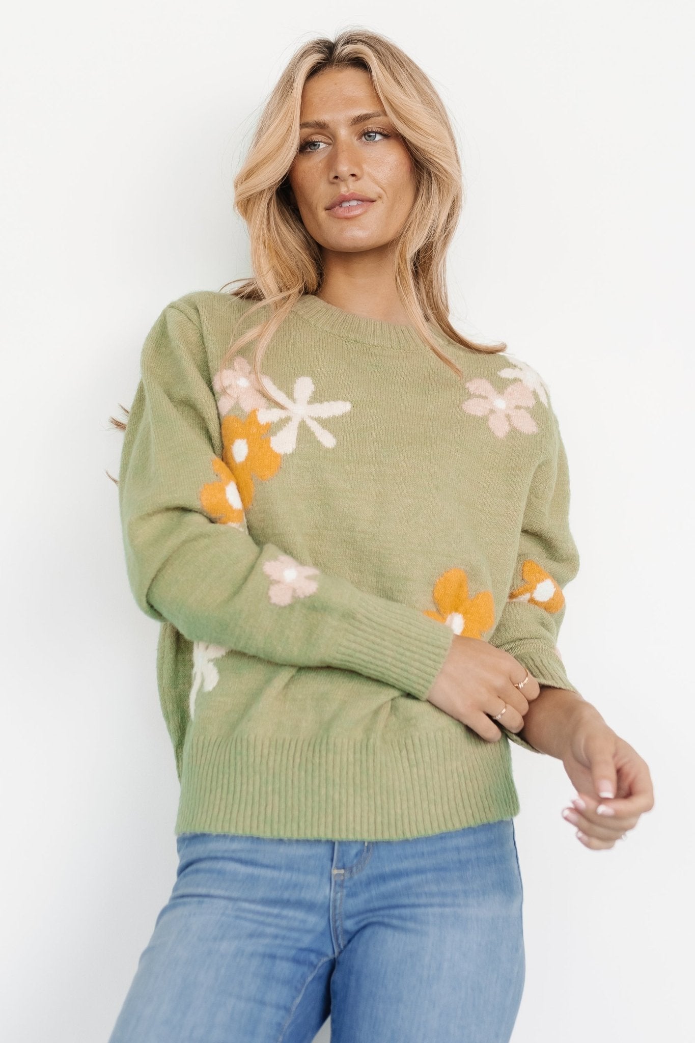 Roxy Sweater | Sage Flower - Baltic Born