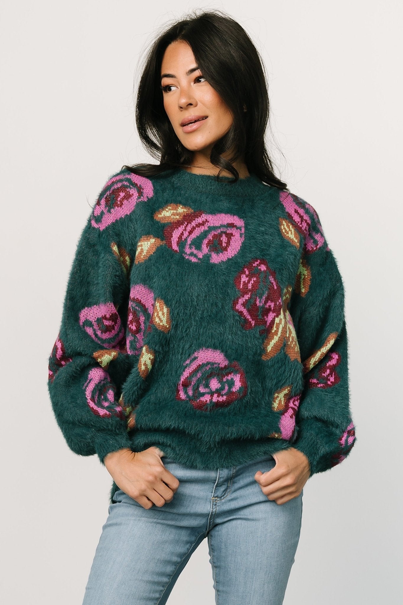 Ryder Sweater | Jade Multi Floral - Baltic Born