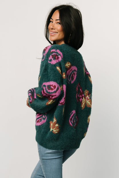 Ryder Sweater | Jade Multi Floral - Baltic Born