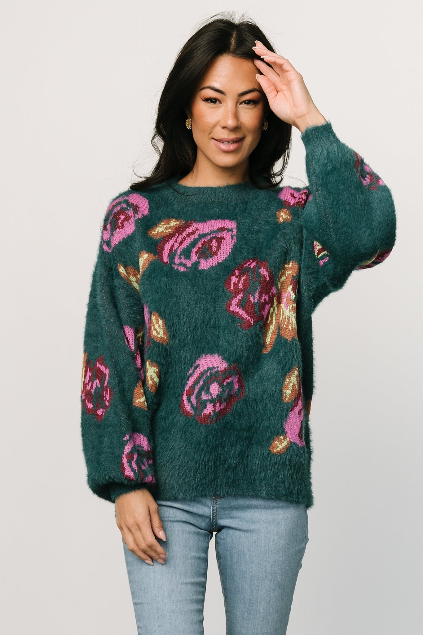 Ryder Sweater | Jade Multi Floral - Baltic Born