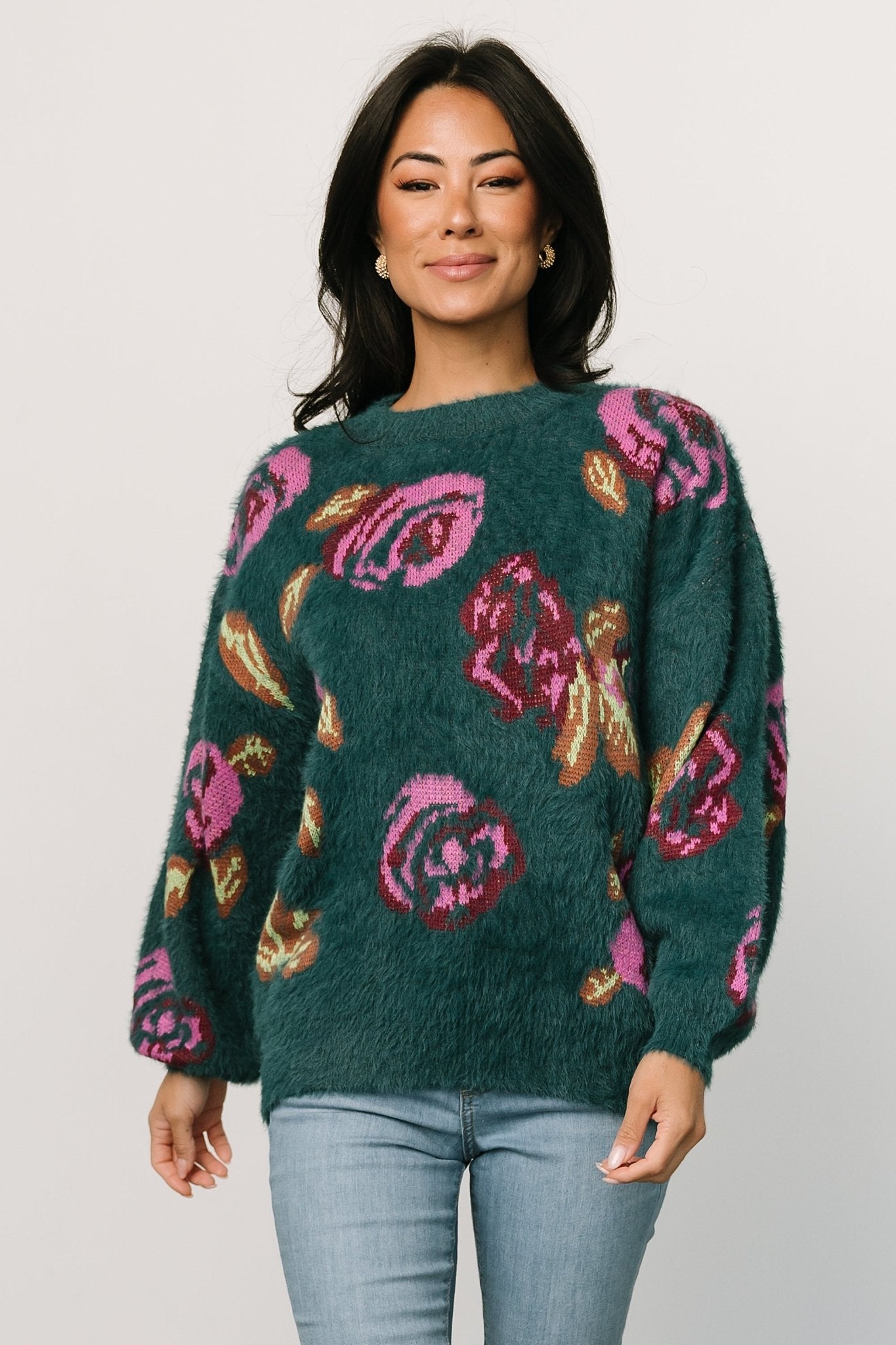 Ryder Sweater | Jade Multi Floral - Baltic Born