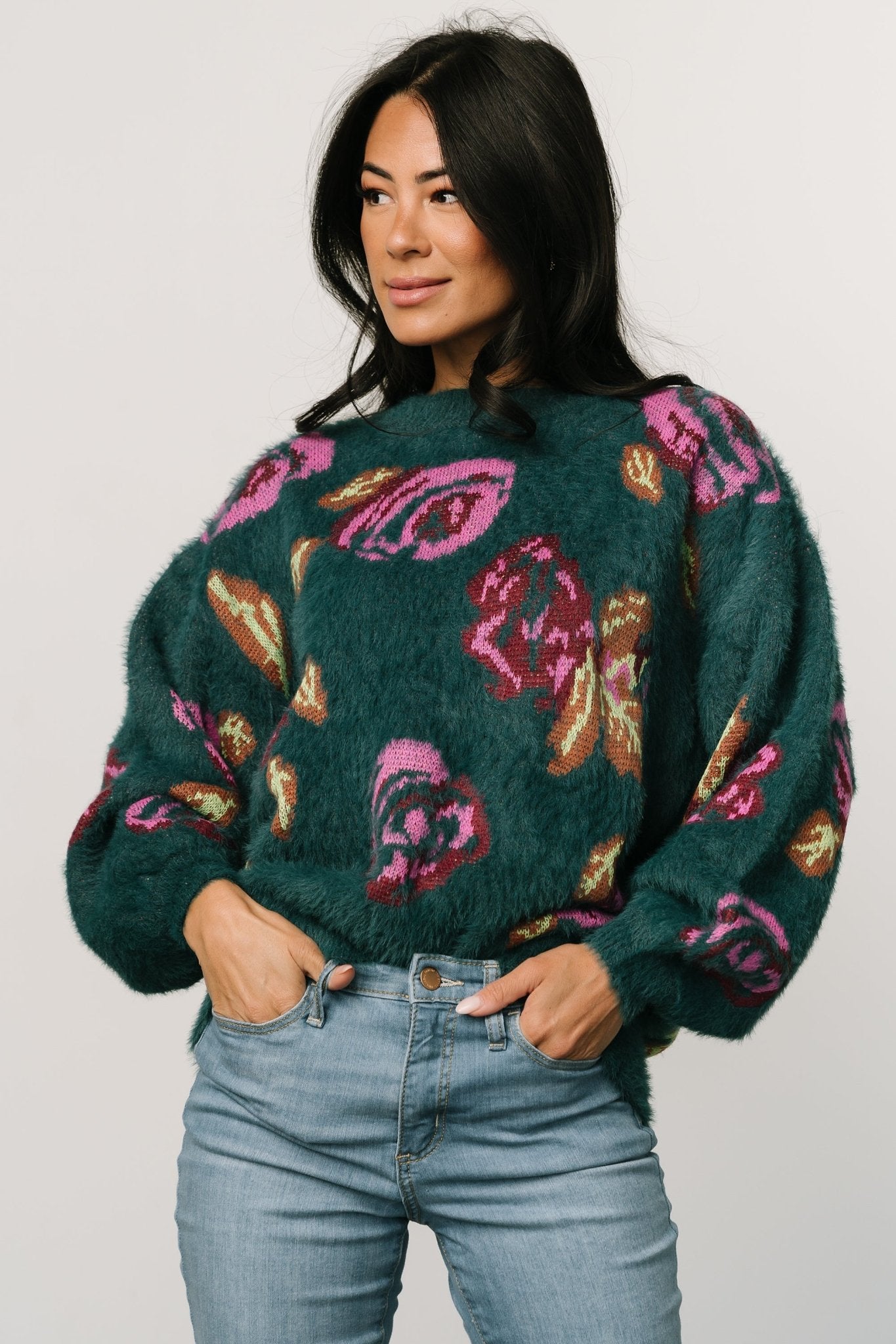 Ryder Sweater | Jade Multi Floral - Baltic Born