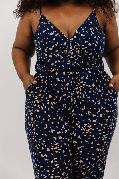 Sade Jumpsuit | Navy Print - Baltic Born