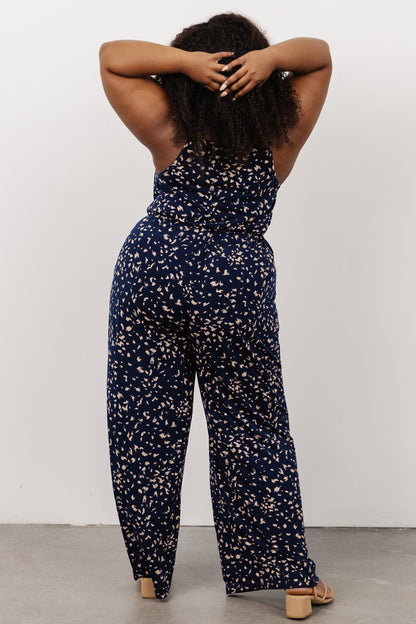 Sade Jumpsuit | Navy Print - Baltic Born