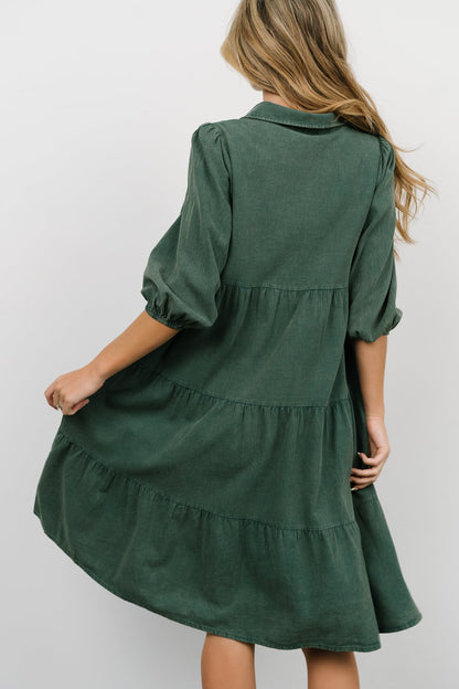 Sari Babydoll Dress | Green - Baltic Born