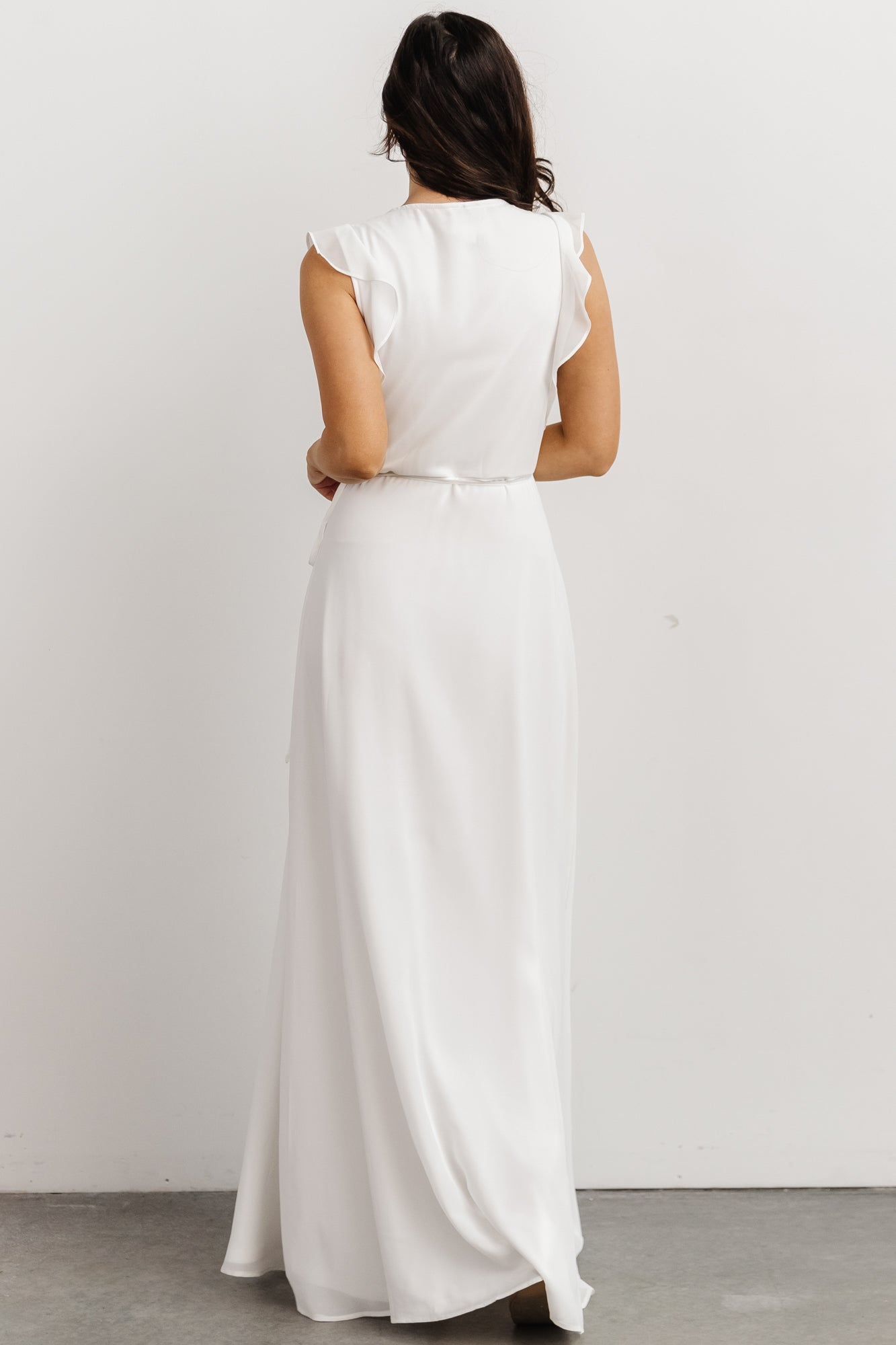 Saya Wrap Maxi Dress | Off-White - Baltic Born