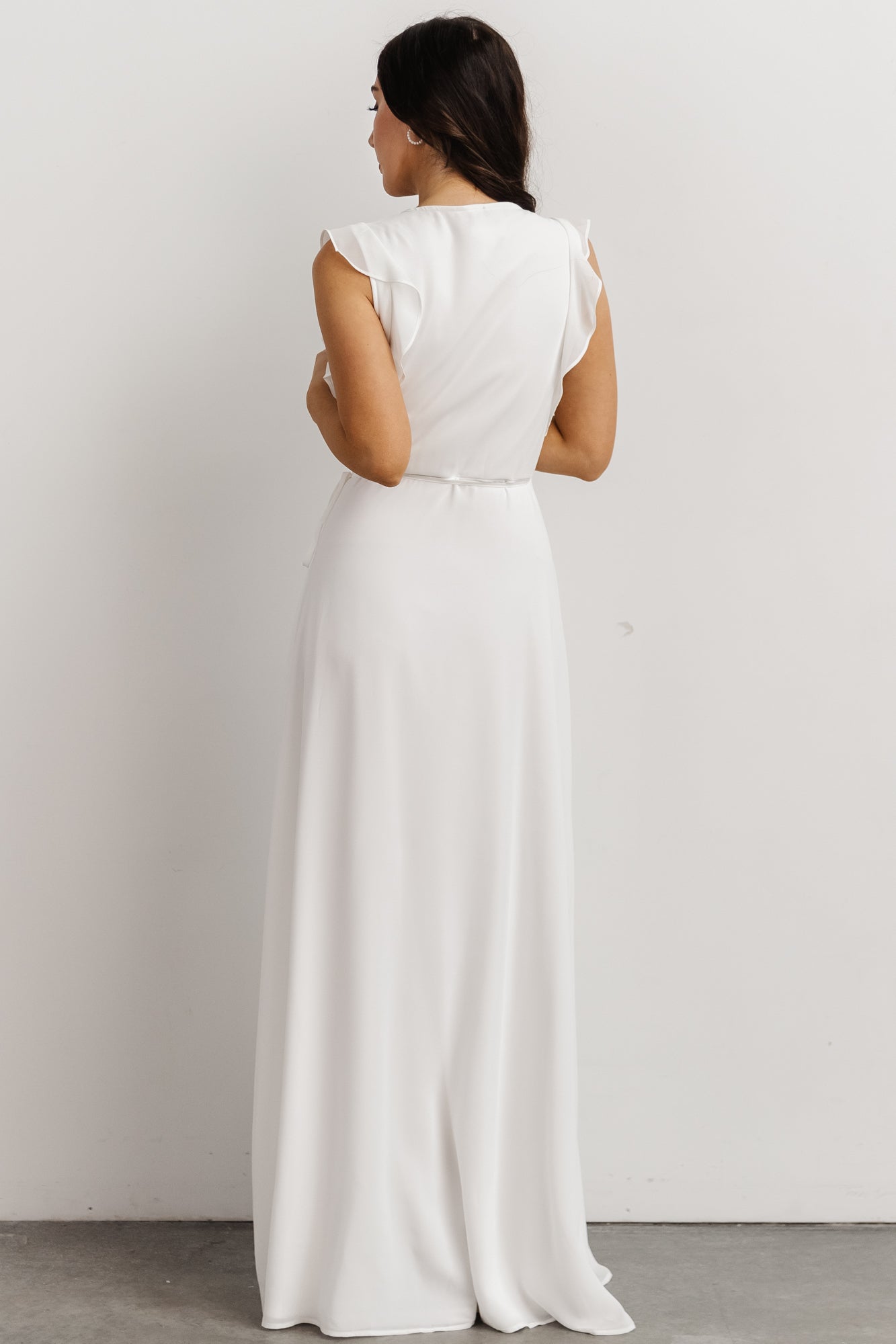 Saya Wrap Maxi Dress | Off-White - Baltic Born