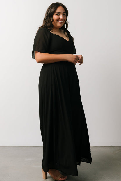 Sierra Sweetheart Maxi Dress | Black - Baltic Born