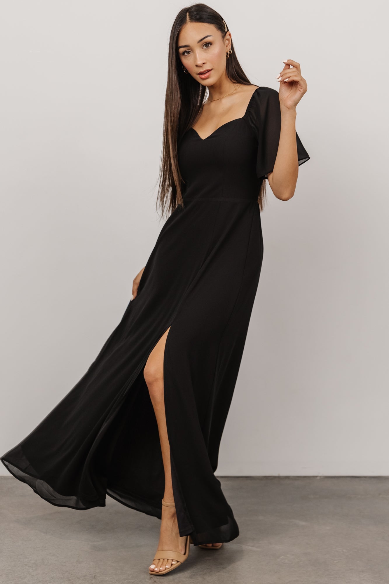 Sierra Sweetheart Maxi Dress | Black - Baltic Born