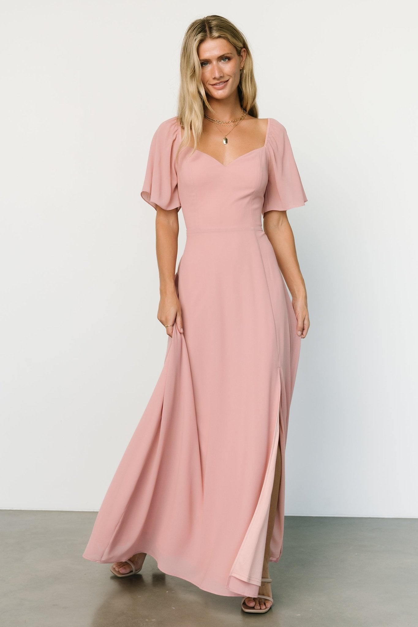 Sierra Sweetheart Maxi Dress | Blush - Baltic Born