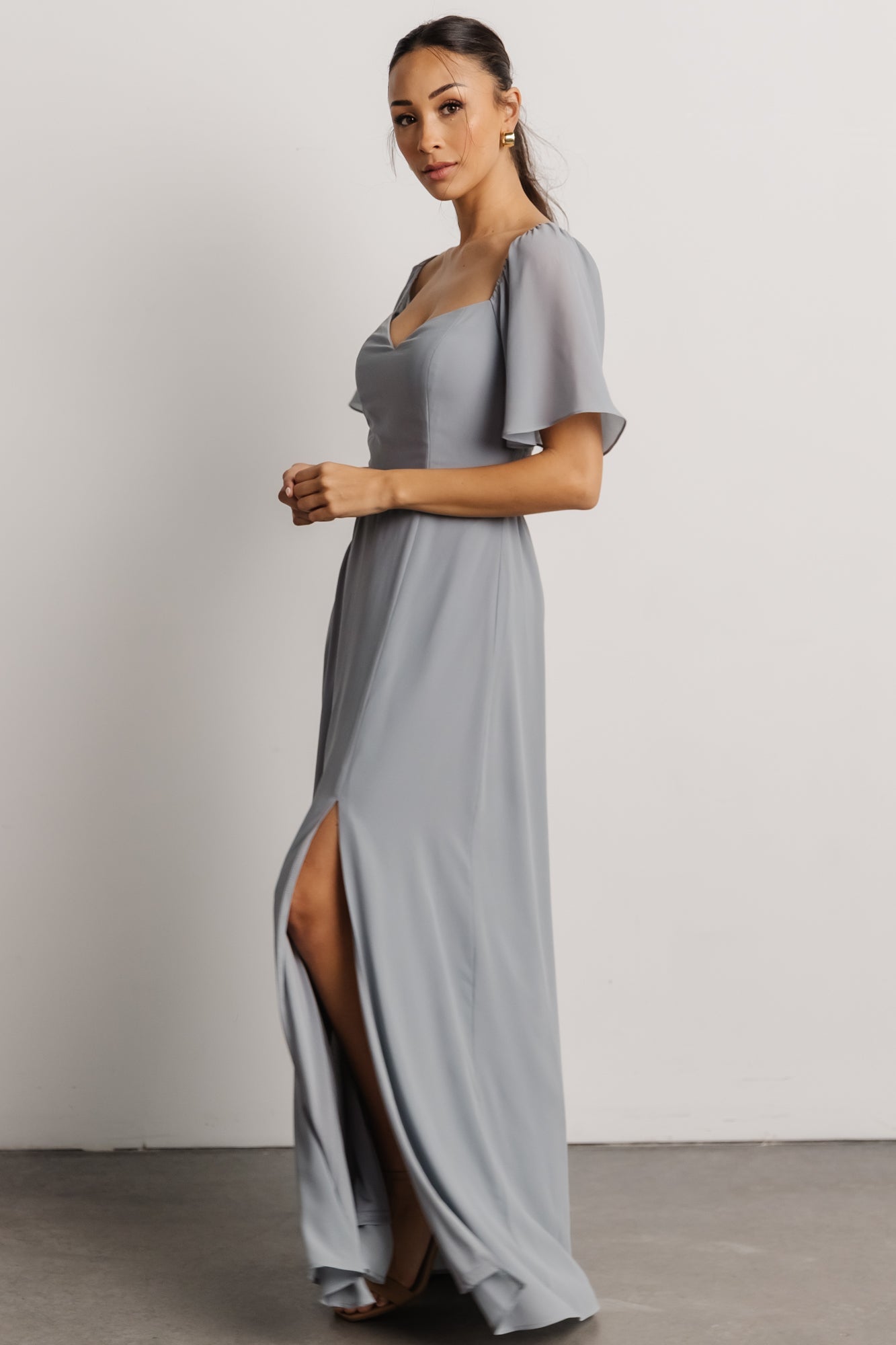 Sierra Sweetheart Maxi Dress | Dusty Blue - Baltic Born