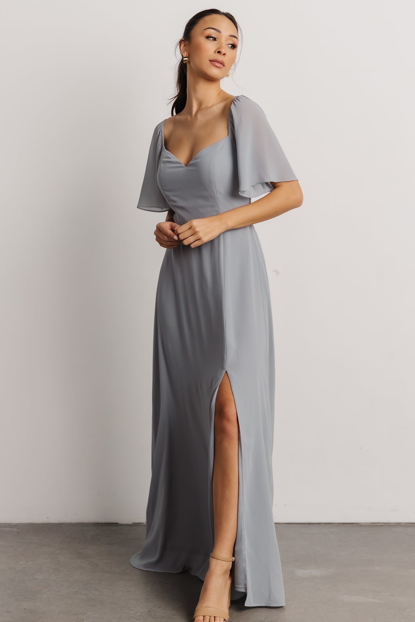 Sierra Sweetheart Maxi Dress | Dusty Blue - Baltic Born