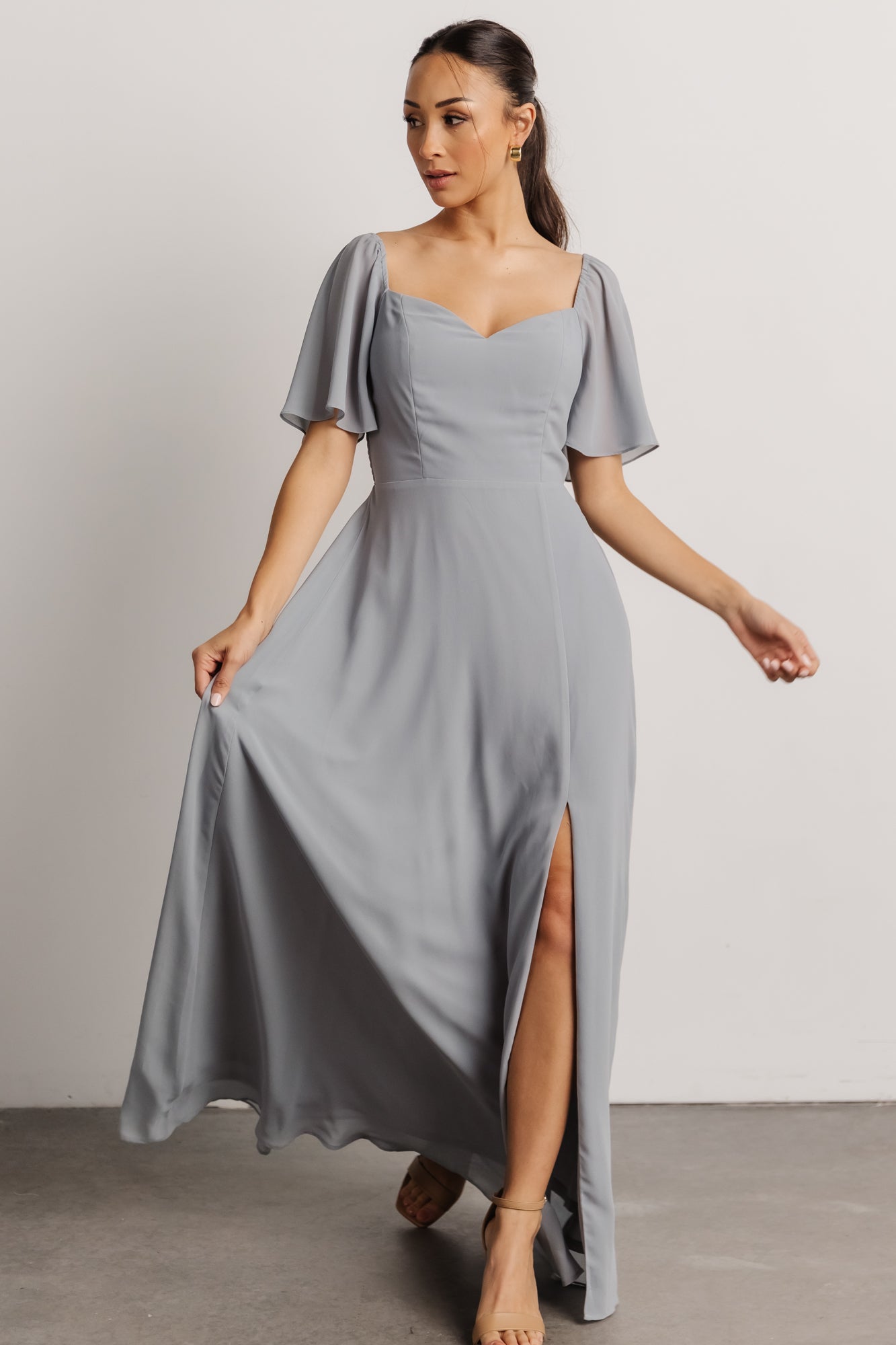 Sierra Sweetheart Maxi Dress | Dusty Blue - Baltic Born