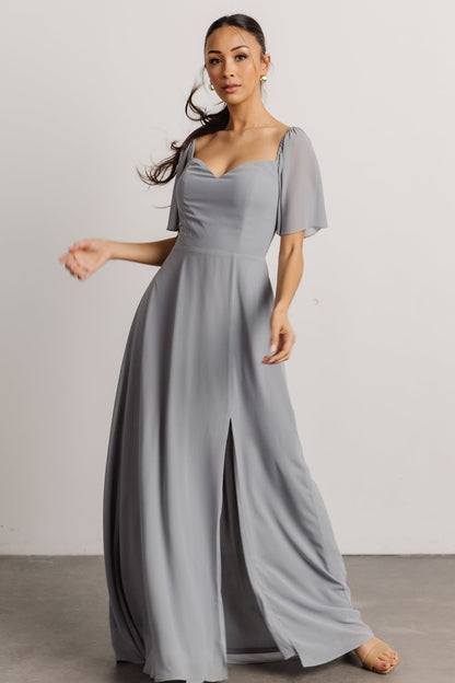 Sierra Sweetheart Maxi Dress | Dusty Blue - Baltic Born