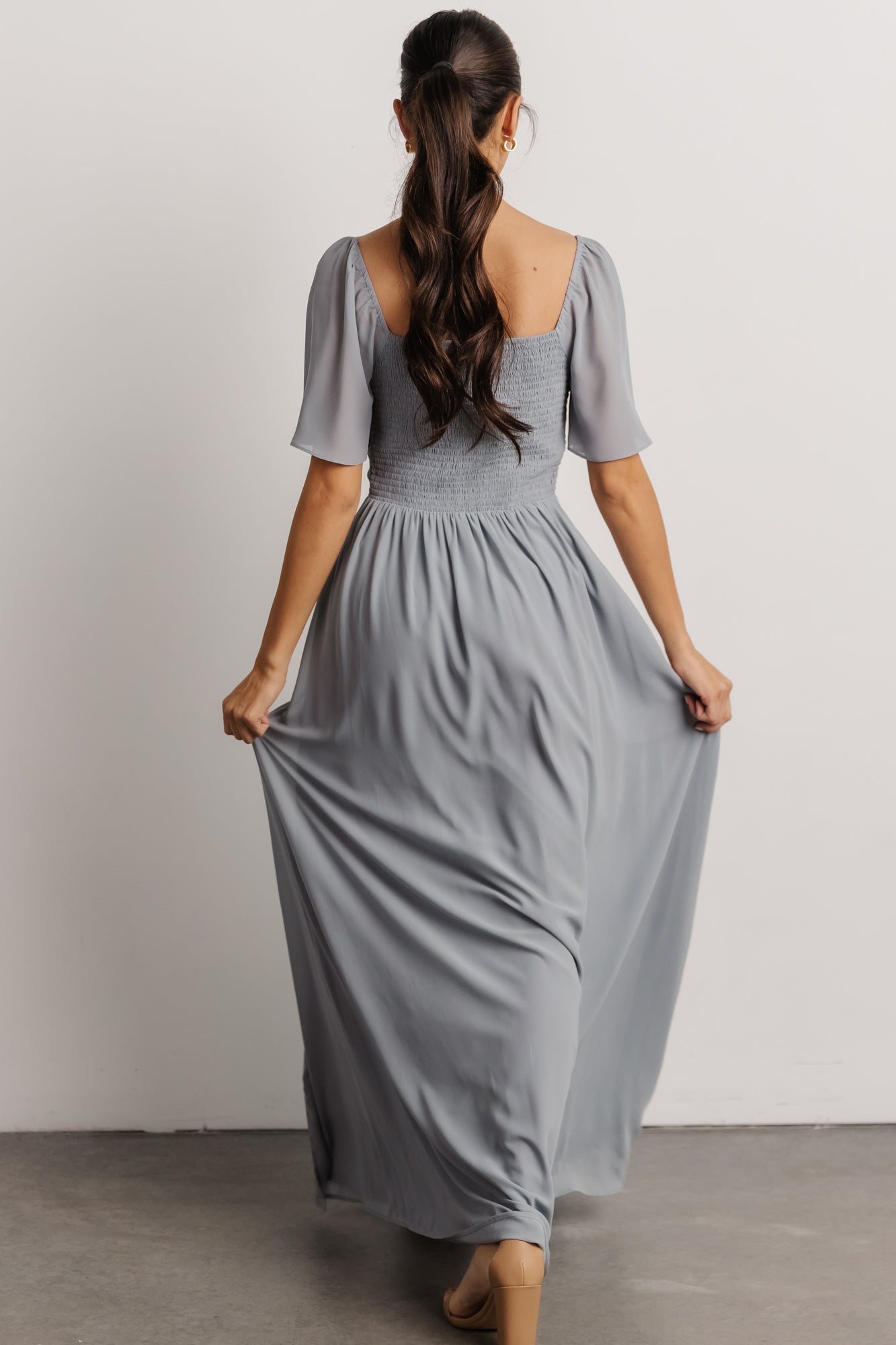 Sierra Sweetheart Maxi Dress | Dusty Blue - Baltic Born