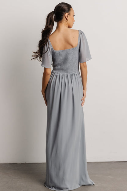 Sierra Sweetheart Maxi Dress | Dusty Blue - Baltic Born