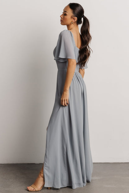 Sierra Sweetheart Maxi Dress | Dusty Blue - Baltic Born