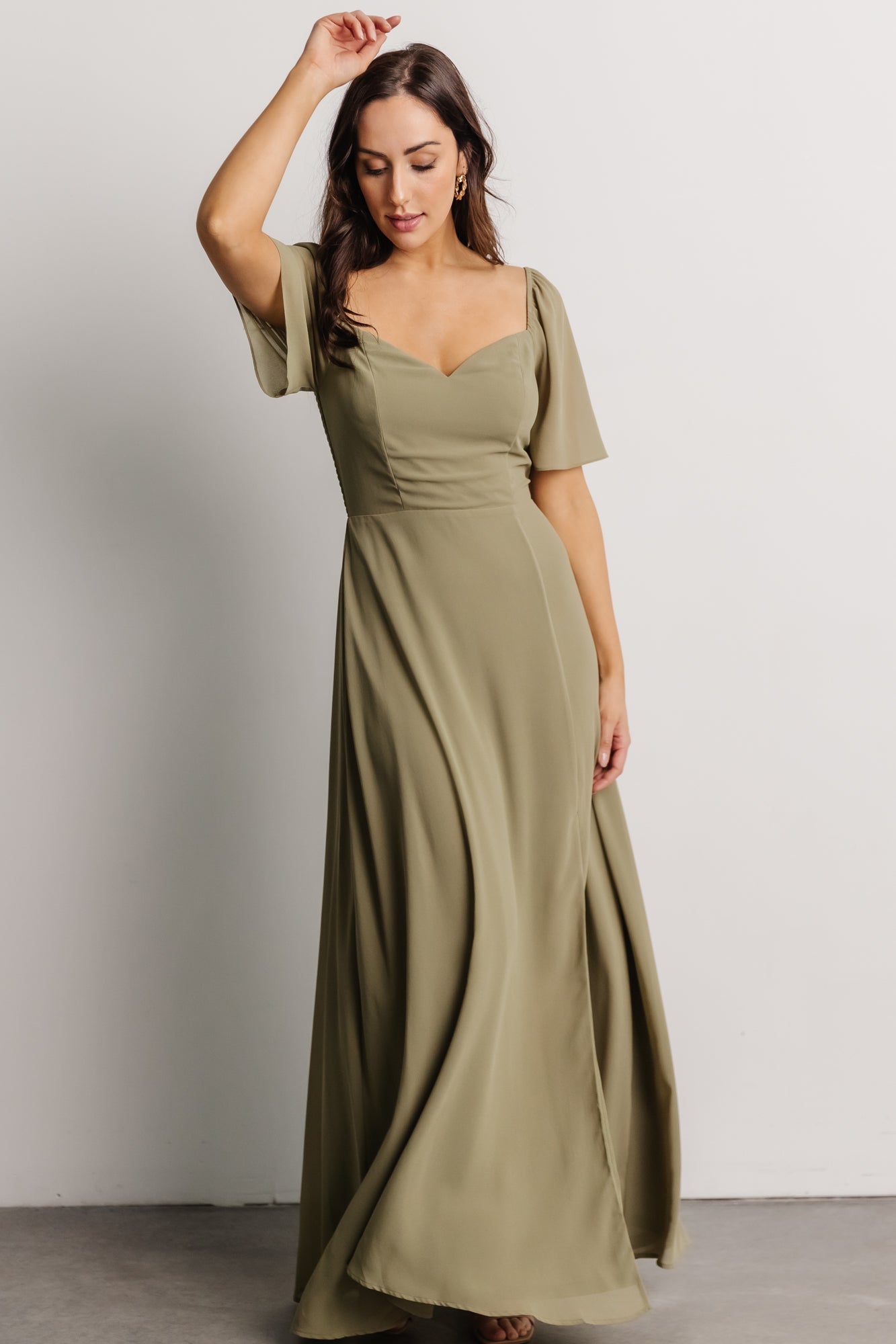 Sierra Sweetheart Maxi Dress | Dusty Olive - Baltic Born