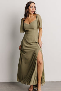 Sierra Sweetheart Maxi Dress | Dusty Olive | Baltic Born