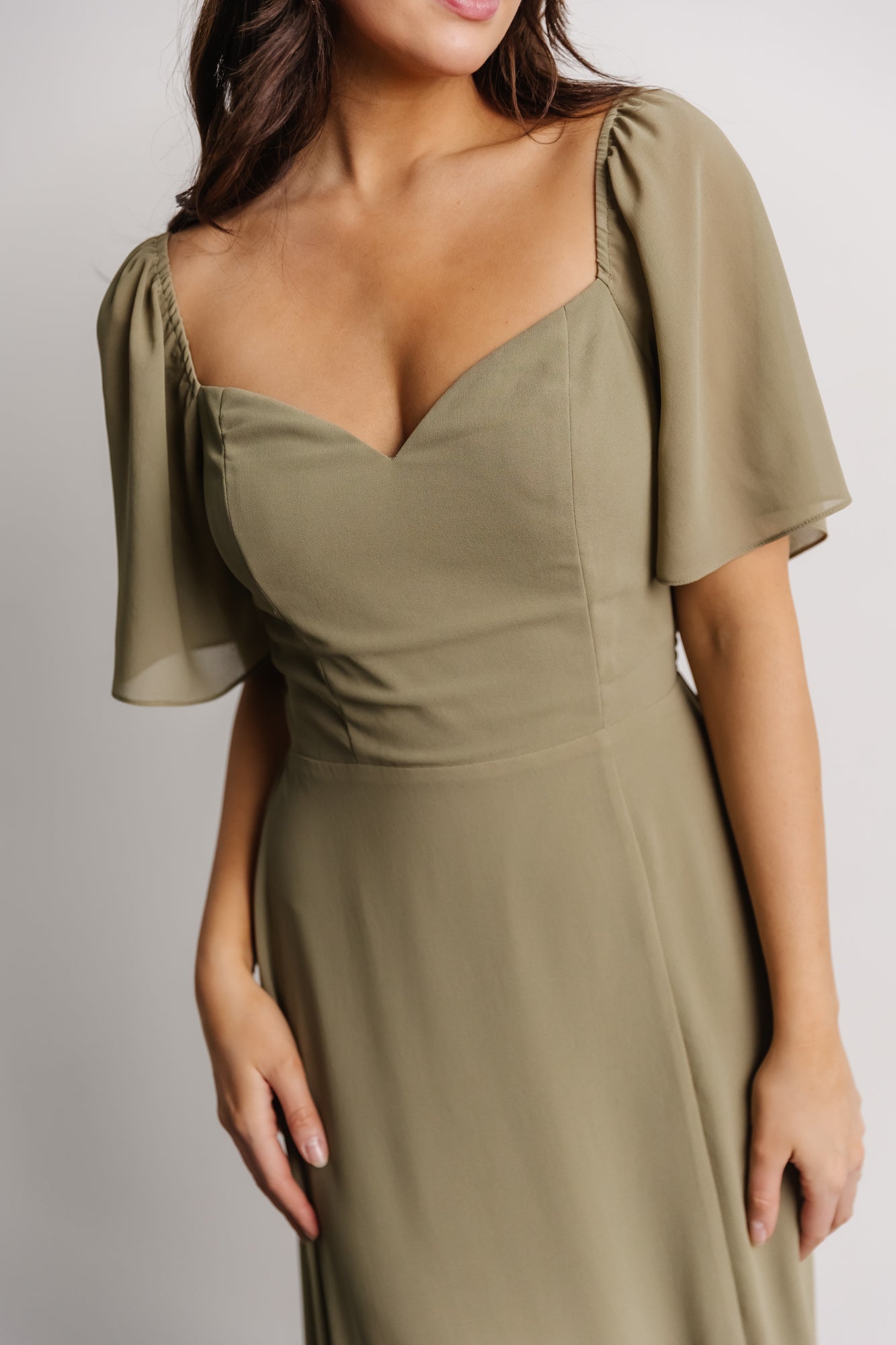 Sierra Sweetheart Maxi Dress | Dusty Olive - Baltic Born