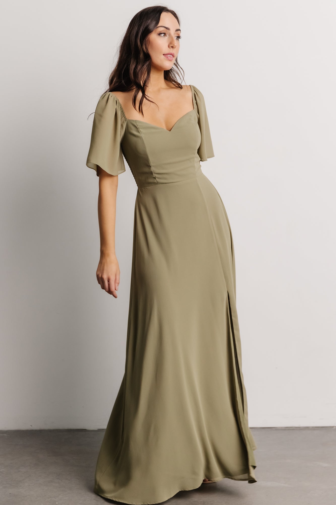 Sierra Sweetheart Maxi Dress | Dusty Olive - Baltic Born