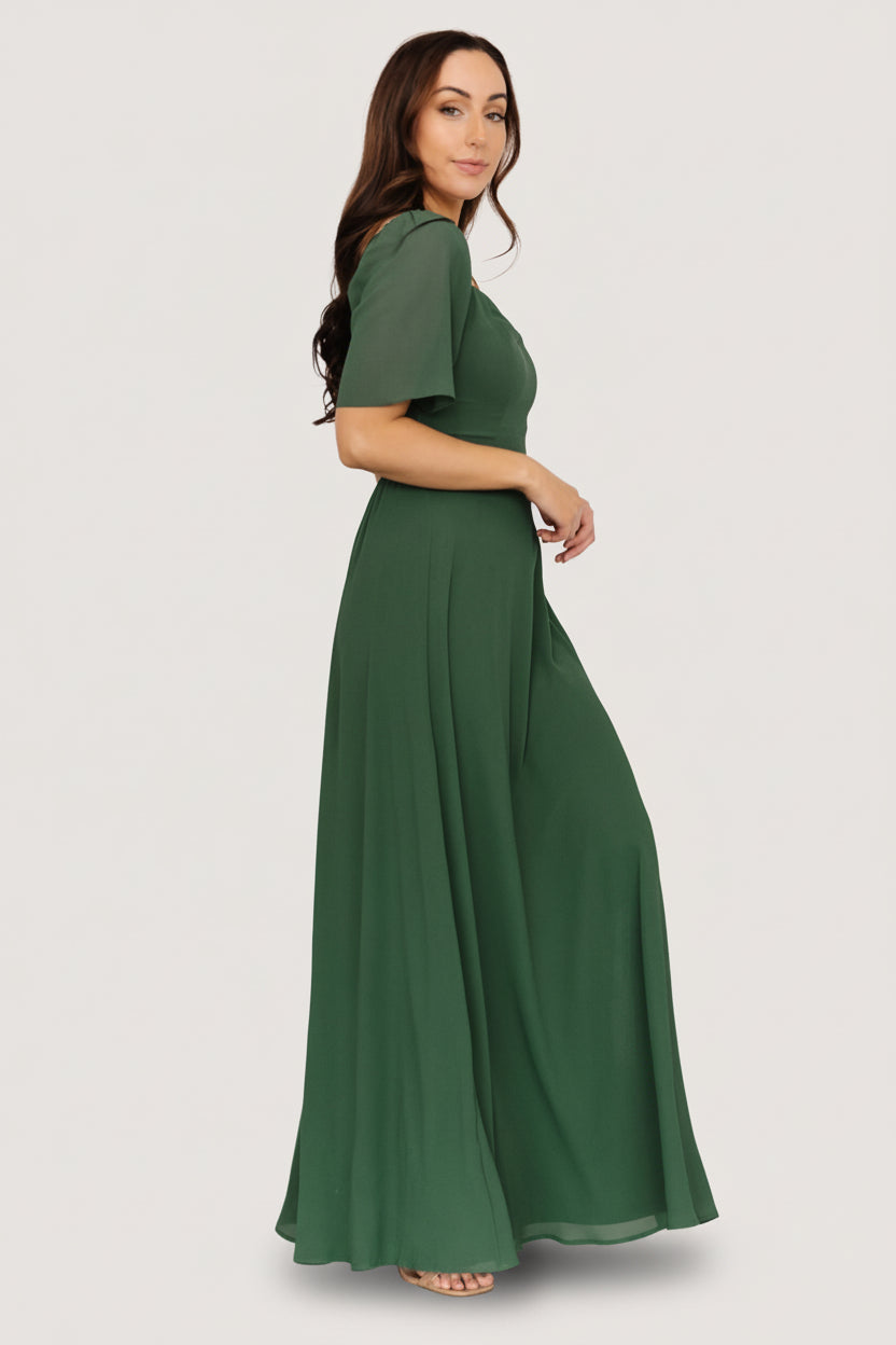 Baltic Born Womens Sierra Sweetheart Maxi Dress | Evergreen