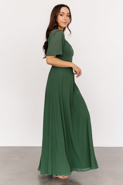 Sierra Sweetheart Maxi Dress | Evergreen - Baltic Born