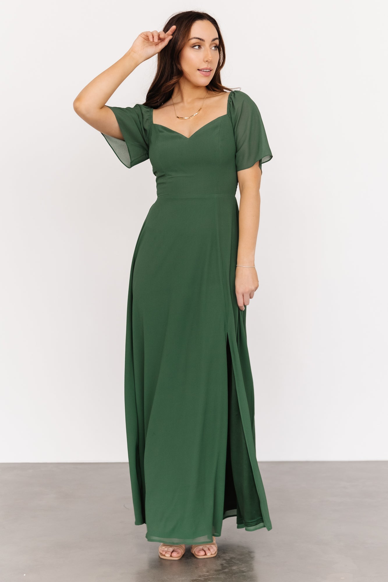 Sierra Sweetheart Maxi Dress | Evergreen - Baltic Born