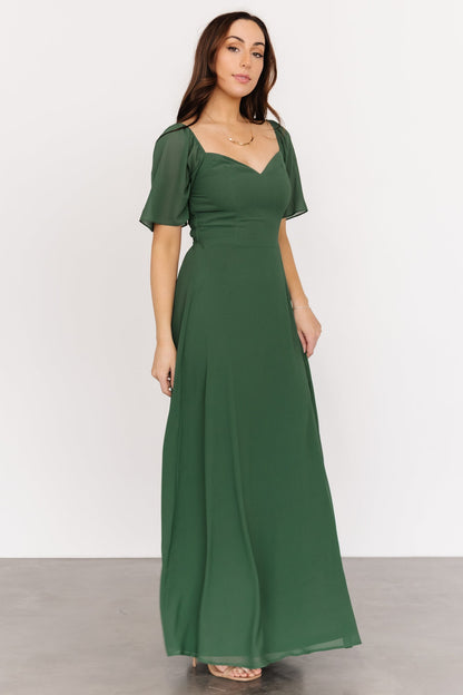 Sierra Sweetheart Maxi Dress | Evergreen - Baltic Born