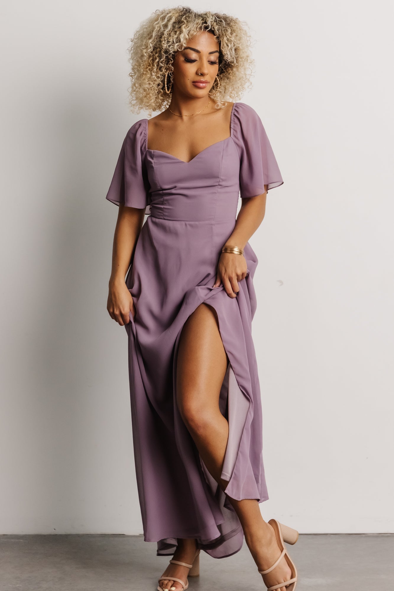 Sierra Sweetheart Maxi Dress | Lilac - Baltic Born