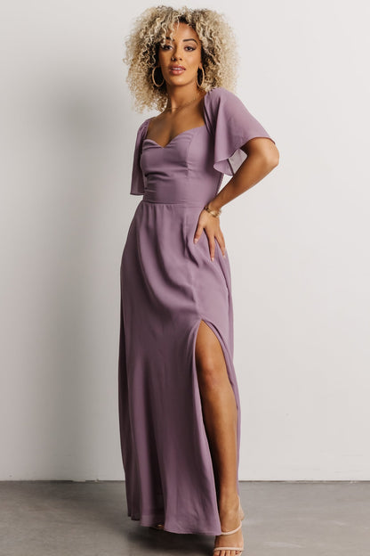 Sierra Sweetheart Maxi Dress | Lilac - Baltic Born