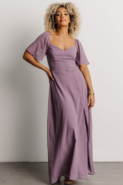 Sierra Sweetheart Maxi Dress | Lilac - Baltic Born