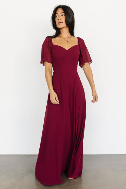 Sierra Sweetheart Maxi Dress | Mulberry - Baltic Born