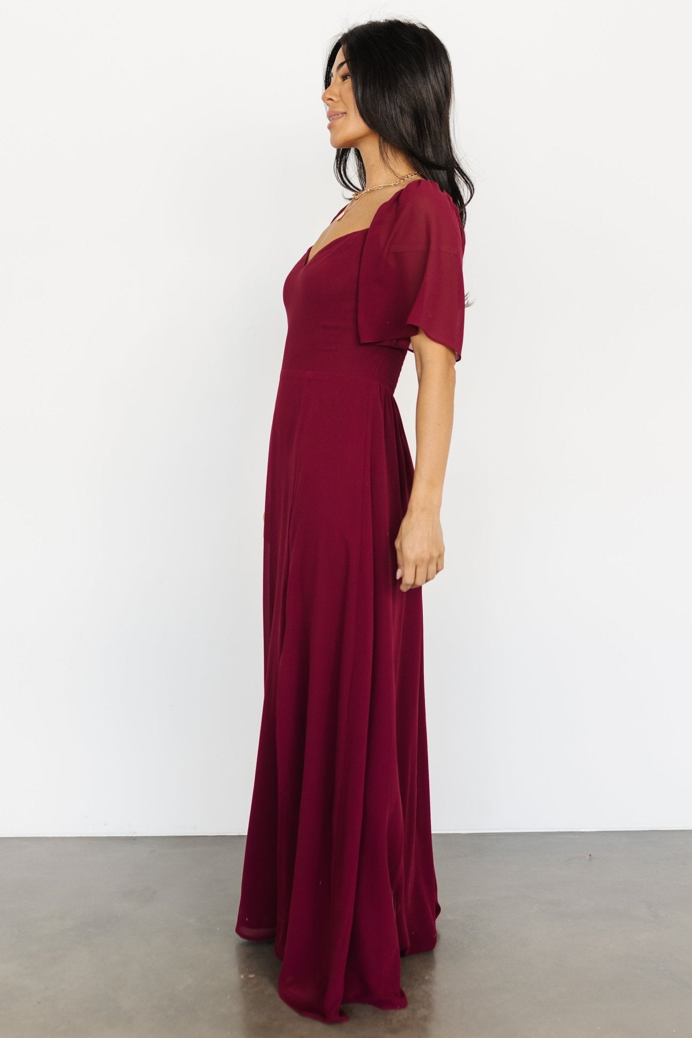 Baltic Born Womens Sierra Sweetheart Maxi Dress | Mulberry | Size: Small Baltic Born Womens Sierra Sweetheart Maxi Dress | Mulberry | Size: Small