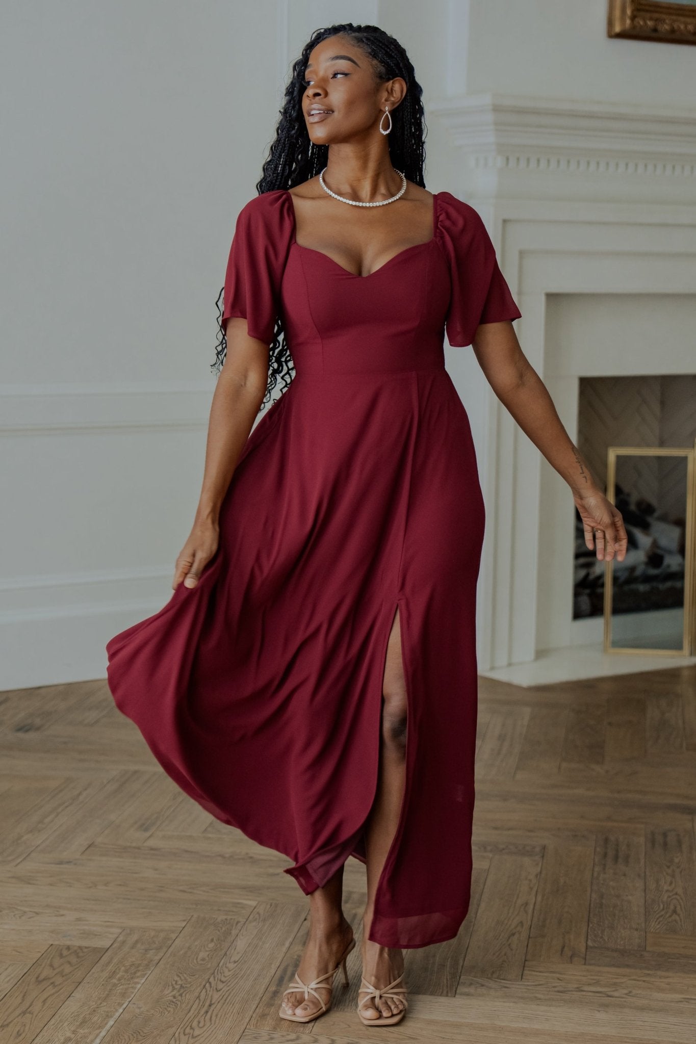 Sierra Sweetheart Maxi Dress | Mulberry - Baltic Born