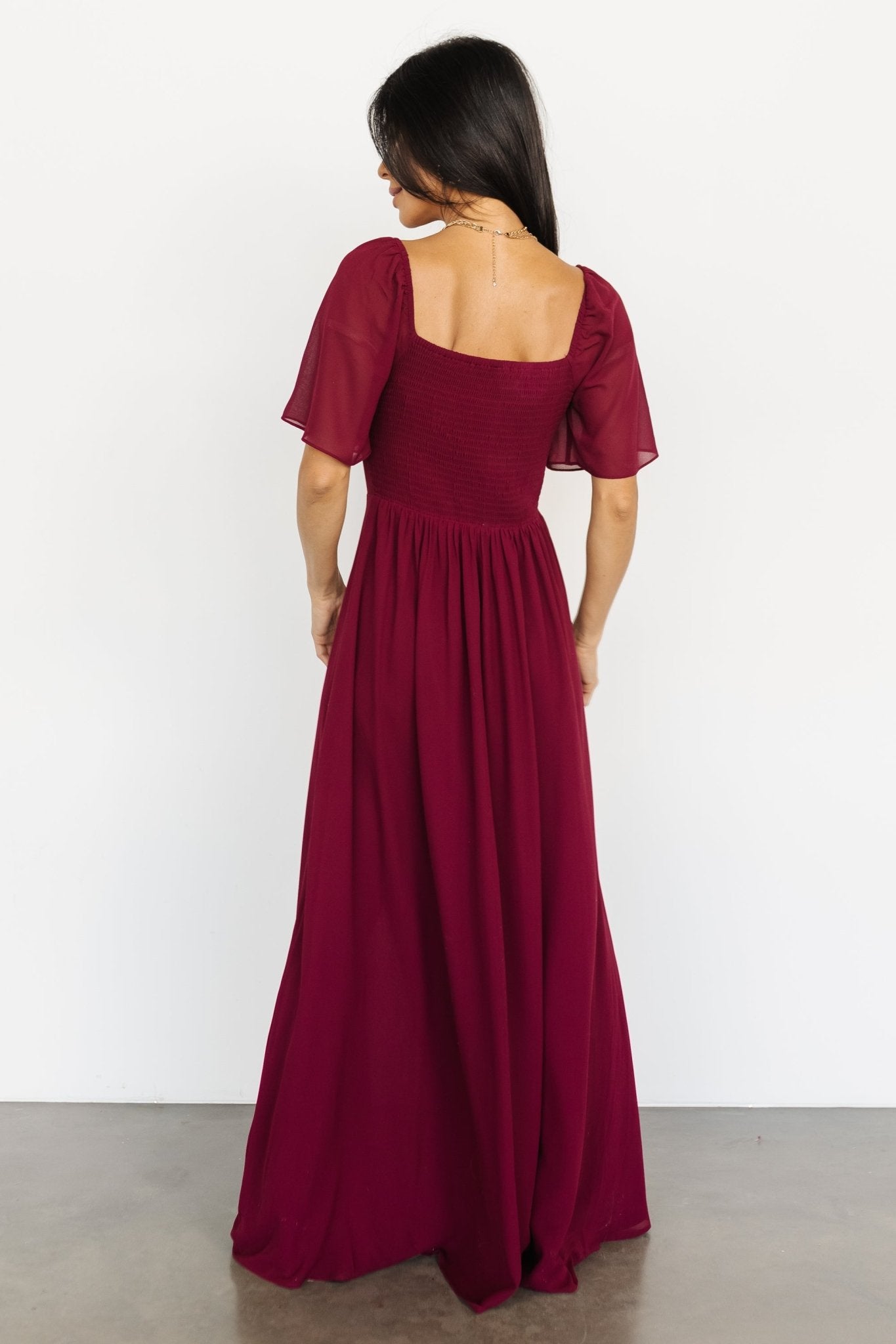 Baltic Born Womens Sierra Sweetheart Maxi Dress Mulberry Size Large