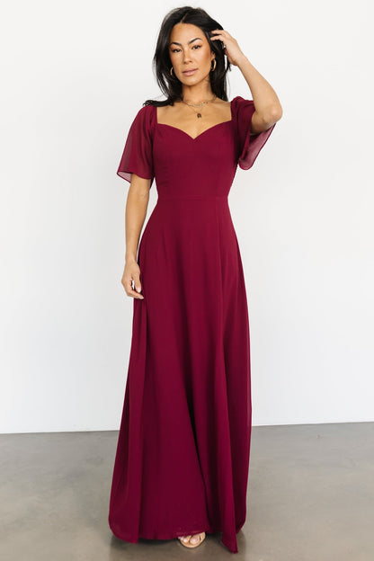 Sierra Sweetheart Maxi Dress | Mulberry - Baltic Born