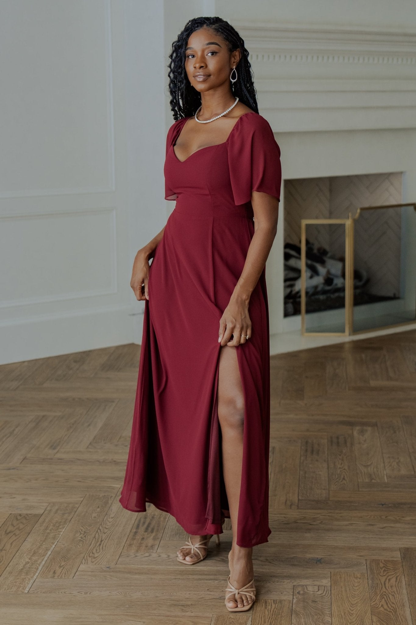 Sierra Sweetheart Maxi Dress | Mulberry - Baltic Born